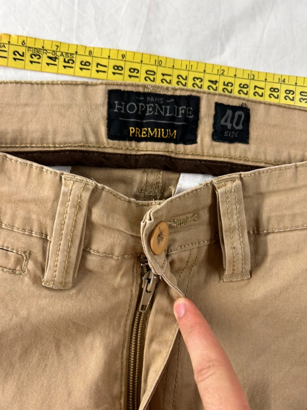 Chino bege creme hopenlife premium vintage tamanho 40 – photo 8